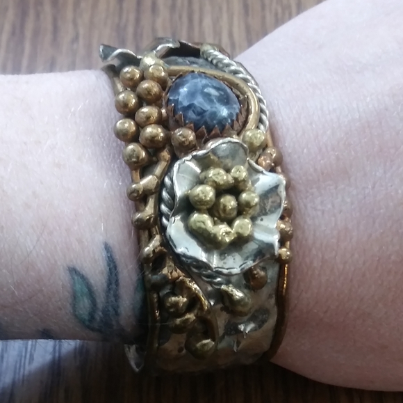 Vintage Mexico Bruatlist Bracelet - Picture 1 of 13